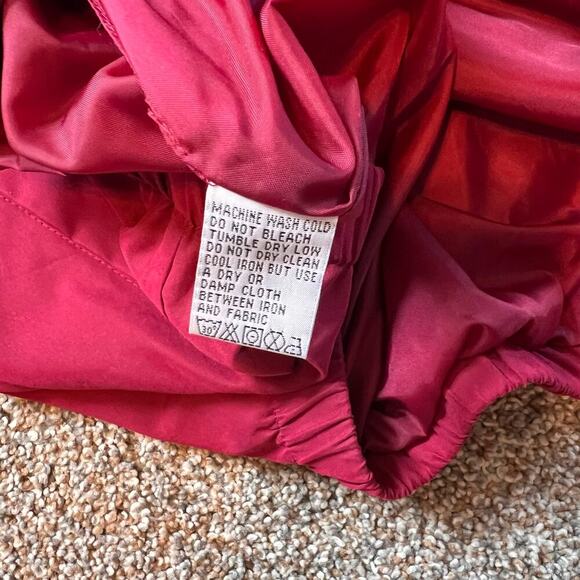 Bobby Jones Red Quarter Zip Vest.  Black/White Checked Lined.  Size Large - Picture 3 of 7